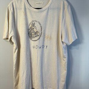 imogene + willie 100% cotton the "howdy" tee, Unisex, XXL - Gently Worn